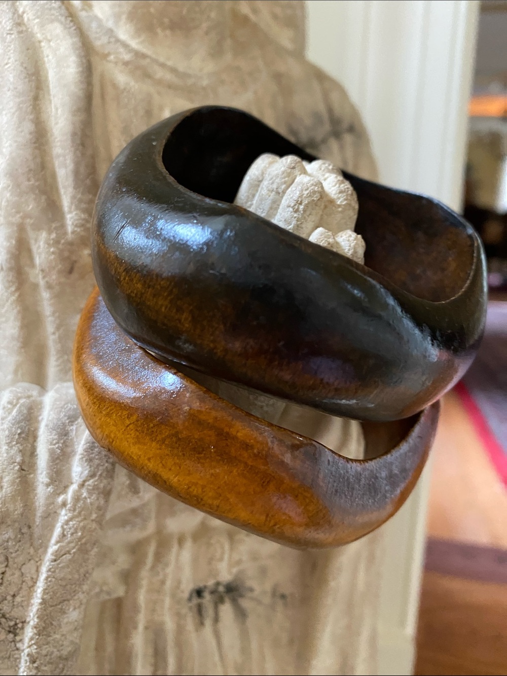 FREE Wood Bangle Bracelet Pair